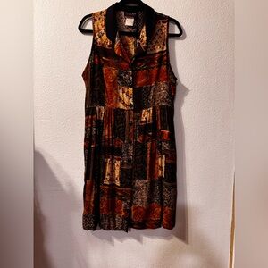 Patchwork Sleeveless Dress